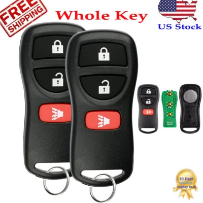 2 For 2004 2005 2006 2007 2008 2009 10 Nissan Titan Remote Keyless Entry Key Fob - Image 1 of 4
