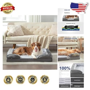 Luxurious Orthopedic Dog Bed for Large Breeds - Removable Waterproof Cover - Picture 1 of 10
