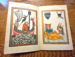 Die Minnesinger in Pictures The Manessischen Manuscript Forward by Hans Naumann - Picture 1 of 22