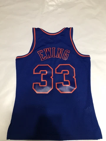 MEN'S MITCHELL AND NESS 1996-97 NY KNICKS PATRICK EWING JERSEY BLUE SMALL Cover
