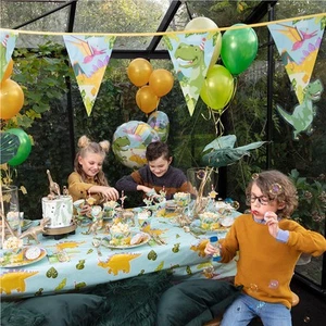 Dino Birthday Party Dekoration Urzeit Mottoparty T-Rex Geburtagsdeko Dinosaurier - Imagen 1 de 23