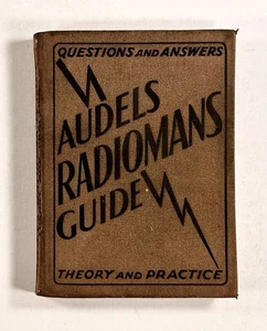 1931 orig. AUDELS RADIOMAN'S GUIDE Operation Maintenance & Service Tube Radios - Picture 1 of 13