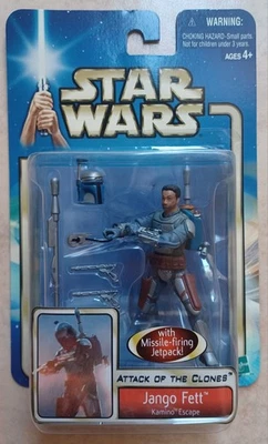 Figura de acción Star Wars Jango Fett Camino Escape 2002 sin usar, en caja B8 Foto 1 de 2