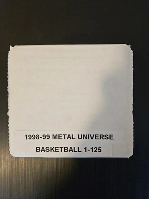 1998-99 Skybox Metal Universe Basketball Complete Set #1-125 Jordan Kobe Shaq - Image 1 of 4