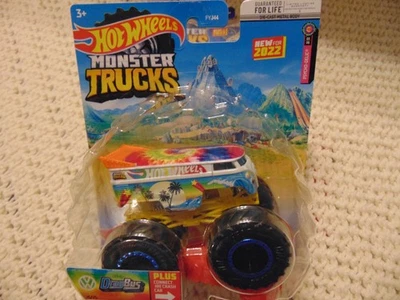 Nuevo Monster Truck 2022 V W Drag Bus Hot Wheels con auto aplastable envío siempre caja Foto 1 de 2