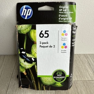 Neu Original HP 65 Farben 2 Stück Tintenpatronen Deskjet 3700 - KOSTENLOSER Versand! - Bild 1 von 5
