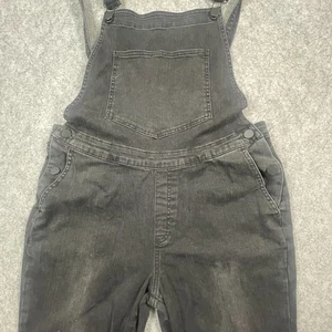 BDG Damen Latzhose Größe Large Urban Outfitters schwarz Denim vorgewaschen - Bild 1 von 13