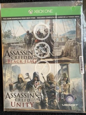 *GAMER BUNDLE* XBOX ONE ASSASSIN'S CREED IV BLACK FLAG & ASSASSIN'S CREED UNITY - Image 1 of 3