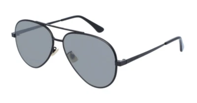 Gafas de sol Saint Laurent CLASSIC 11 ZERO 003 plateadas/negras ovaladas para hombre Foto 1 de 4