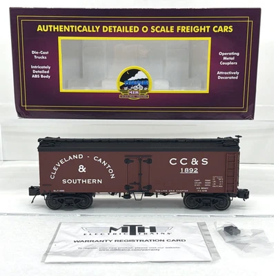 MTH Premier 20-94647 TCA Cleveland Canton & Southern 36’ Wood Reefer O NEW #1892 - Image 1 of 4