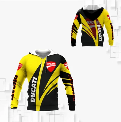 Lo último Camisas Ducati AN-VA Impresas en 3D Ver1 Amarillas Talla S a 5XL Foto 1 de 4