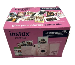 Fujifilm Instax Mini 7+ Plus Pacchetto Pellicola Fotocamera Istantanea Accessori, Rosa - Foto 1 di 19