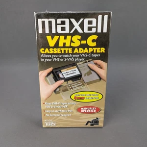 Maxell VHS-C to VHS Cassette Adapter Tape New Sealed Plastic VP-CA - Picture 1 of 6