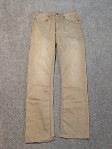 Pantalones de mezclilla BKE para hombre 32x32 (30x32) beige Jake rectos superiores elásticos nuevos con etiquetas - Imagen 1 de 9