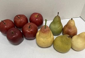 Apples & Pears Faux Fruit Lot Fake Realistic Life Size Table Staging Decor , - Picture 1 of 5