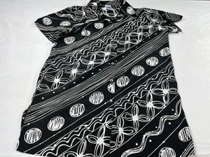 VTG AQUASUIT La Perla Shirt Womens Size 50 Abstract Beach Cover Up Tunic Top - Picture 1 of 8