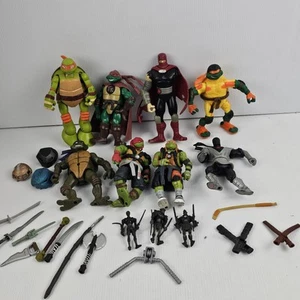 Teenage Mutant Ninja Turtles Action Figures Toys Bulk Lot 3 , + Accessories - Picture 1 of 10