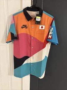 Herren Nike SB Team Japan Parra Skateboarding Olympia offizielles Team/Mitarbeiter Polo SM - Bild 1 von 9