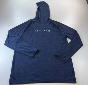 Hurley Camicia con Cappuccio Uomo XXL Blu Pullover Felpa con Cappuccio Leggera Elasticizzata - Foto 1 di 6