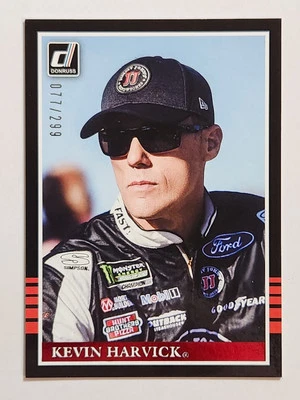 2018 Panini Donruss NASCAR Racing Retro #124 Kevin Harvick Red Foil #077/299 - Image 1 of 2