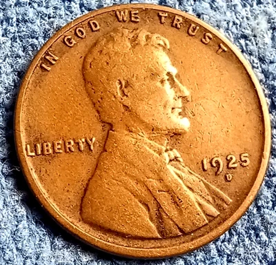 1925D Lincoln Wheat Cent - Melhor data/grau - *VEJA DESC* #Lote O - Imagem 1 de 4