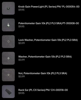 QSC PL3 Series Amplifier Parts ***NEW & OPEN BOX*** Powerlight PL325 PL340 PL380 - Image 1 of 2