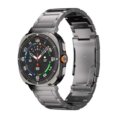Pulseira de titânio para Samsung Galaxy Watch Ultra 47mm - Prata / Preto / Cinza - Imagem 1 de 4