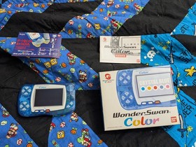 Bandai Wonderswan Color Crystal Blue CIB