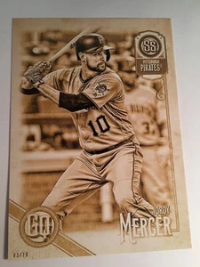 2018 Topps Gypsy Queen Jumbo 5x7 Jordy Mercer Pirates 188 Gold 03/10 - Picture 1 of 1