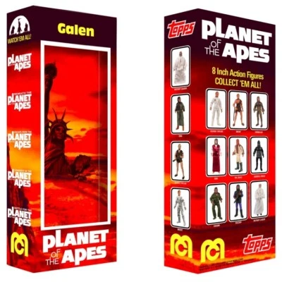 "Caja personalizada Mego Planet of the Apes Galen para figura de acción POTA 8""" Foto 1 de 2