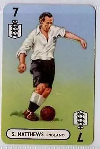 (E7) Stanley Matthews, Stoke City, Blackpool & England 1946-7 - Picture 1 of 2