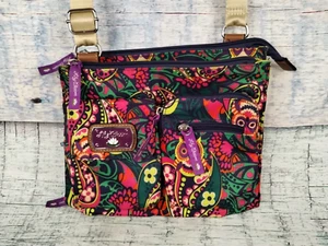 LILY BLOOM Owl Paisley Crossbody Adjustable Strap Purse Boho Bag 3 Big Sections - Picture 1 of 17