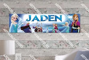 Personalized/Customized Frozen #3 Name Poster Wall Art Decoration Banner - Picture 1 of 1