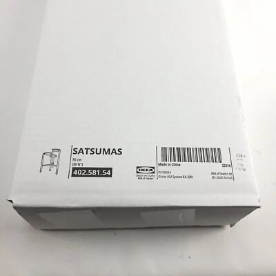 Ikea Satsumas Moderno Soporte para Plantas Bambú Acero-Blanco 303/4" 3 Niveles Nuevo Foto 1 de 4