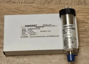 ASHCROFT A2SBM0242DN100#G Pressure Transmitter 100 PSI 4-20 mA 1/4 NPT Male - Picture 1 of 5