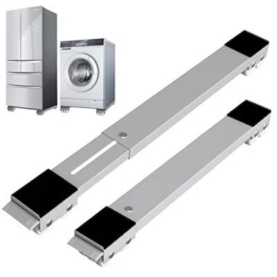 Base de lavadora con freno, base ajustable móvil para lavadora, secadora,  - Imagen 1 de 4