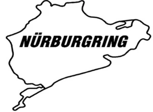 2x "NURBURGRING" Sticker Decals,VXR Vauxhall Opel 105mm x 95mm - PM-05 - Picture 1 of 5