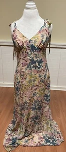 Melrose Market Maxikleid Damen große Schulter gebunden geblümt gefüttert - Bild 1 von 5