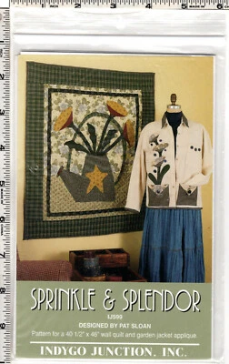 "Sprinkle & Spendor" ©1999 Indygo Junction Sewing Craft Quilt Pattern IJ599 NEW - Image 1 of 4