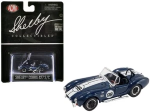 Shelby Cobra 427 S/C #98 Azul Metálico con Rayas Blancas "Shelby Collectibles" - Imagen 1 de 1