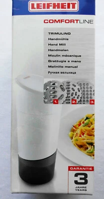 Leifheit Trimulino ComfortLine 2855 Handmühle Käsereibe Reibe mit 3 Einsätzen - Bild 1 von 4