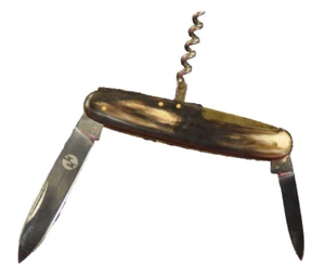 "BARON Solingen" Horn handle Handmade in Germany c.1939's Pocket Knife - Picture 1 of 10