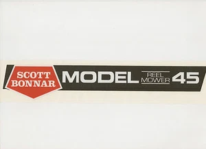 Rover-Scott Bonnar Model 45 Vintage Mower Black Chain Cover Decal - Picture 1 of 1