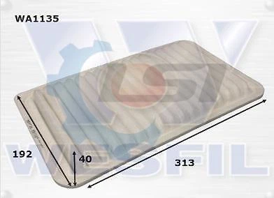 Wesfil Air Filter WA1135 for Camry ACV36 MCV36 - image 1 of 1