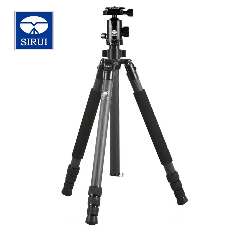 SIRUI R-2204 R2204 Carbon Fiber Camera Tripod with Ball Head - Image 1 of 3