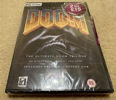 Doom - Collector's Edition. The Ultimate Doom Trilogy. PC CD-ROM. 2004. SEALED - Image 1 of 4