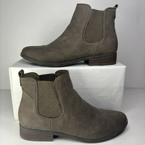 Botín Xappeal Dillion Taupe Talla 7 Tacón Bajo, Cuero Sintético, Con Caja, Excelente - Imagen 1 de 7