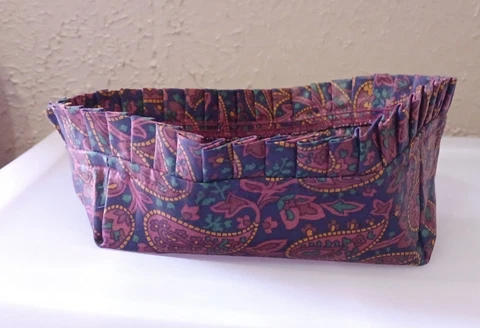 Longaberger Father's Day Paisley Small Tapered Paper Tray liner Cover