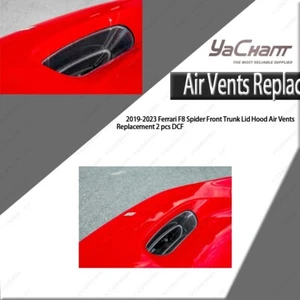 DCF Front Trunk Lid Hood Air Vents Replacement 2 pcs For 20-22 Ferrari F8 Spider - Bild 1 von 7