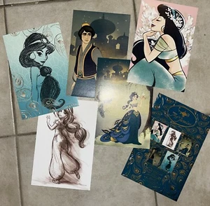 Disney Store The Art Of Jasmine Limited Edition Lithograph Set Litho LE 1000 D23 - Picture 1 of 2